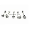 Anneaux de langue Lot50Pcs Anneau en acier chirurgical Bar Nipple Barbells Piercing corporel 14G1.6Mm Arrivé Drop Livraison Bijoux Dhgarden Dhzbm