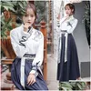 Bühnenkleidung Uni Chinesischer Volkstanz Kostüm Elegante Hanfu für Frauen Herren Klassische traditionelle alte Kleidung Dwy13301 Drop Lieferung Ap Dhmbt