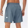 Quick-drying breathable casual fitness shorts LL lemons Men Yoga Sports Short Quick Dry Shorts With Back Pocket Mobile Phone Casual Running Gym Jogger Pant lu-lu