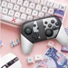 Kontrolery gier joysticks bezprzewodowy gamepad Bluetooth dla Nintend Switch Accessories Pro Controller Joystick dla konsoli gry przełącznika z 6-osiowym uchwytem L230916