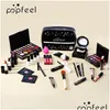 Set trucco Popfeel Set trucco Cosmetici Kitombretto Rossetto Sopracciglio Bb Crema Cipria Correttore Smalto per unghie 30 pezzi in 1 goccia De Dht32