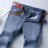 Herren Jeans Männer Klassische Jean Homme Pantalones Hombre Mannen Weiche Schwarz Biker Masculino Denim Overalls Hosen 230915