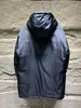 Vinter lyxig designer Down Jacket Stylish Multi Pocket Patchwork Thermal Coat Top Brand Mens Mid Length Jacket