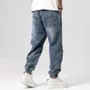 بنطلون جينز للرجال بالإضافة إلى حجم M6XL Men Men Cargo Pants Multpockets Tactical Jean streetwear hip hop disual sans denim prouters 230915