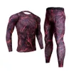 Mens Tracksuits Camouflage Tracksuit Men Compression Clothing Fitness Shirt Män Långa ärmar Tights Tshirt Leggings Kit Selling XXXL 230915