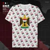 Camisetas para hombre con patrón de bandera iraquí, camisa de secado rápido, ropa deportiva, camisetas para correr, ropa deportiva de verano