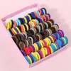 150pcs Çocuk Saç Band Elastik Düz Renk Bebek Bandı Çocuk Ponytail Tutucu Scrunchies Teaves Gird Girls Saç Aksesuarları