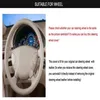 Beige Genuine Leather Car Steering Wheel Cover for Mercedes-Benz Old E240 E63 E320 E280 2002-2005255q
