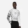 DSQ PHANTOM TURTLE Martini Bufanda Estampado de algodón Camisas de diseñador para hombre Ropa de marca Hombres Camisa de vestir de manga larga Estilo Hip Hop 238l