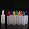 Lege oliefles Plastic druppelflesjes voor oogdruppels 3 ml 5 ml 10 ml 15 ml 20 ml 30 ml 50 ml 100 ml met verzegelde doppen Oogwater E-vloeistof Nidw