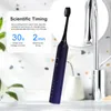 Escova de dentes Sonic Elétrica Carregador USB Recarregável IPX7 À Prova D 'Água Temporizador Inteligente Limpar Branquear Dentes Ultrassônico Oral Atacado 230915