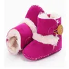 Autumn Winter Designer Spädbarnstövlar Småbarn Girls Boys Boots Inomhus Non-halk Soft Bottom Crib Shoes Home Tisters Nyfödda Baby First Walkers