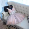 Nowe krótkie sukienki na bal maturalne 2020 Różowy szary cekinowy elegancki wieczór eleganckie sukienki imprezowe vestido formatura curto282n