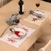 Juego de cubiertos de cocina, bolsa de soporte para vajilla, decoraciones navideñas, adorno festivo de Navidad para mesa del hogar