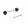 Tongue Rings 50Pcs Acrylic Ball Tongue/ Nipple Ring Barbells Bar 14G1.6Mm Retainers Body Piercing Jewelry 14Gx16Mmx6Mm/6Mm Dr Dhgarden Dha4I