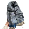 スカーフ秋の冬の新しいカシミアスカーフの女性用暖かく汎用性のあるスタージャックヤックネックスタイルファッションショールライブ放送5ffz