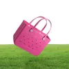 Sac Bogg Silicone Beach Custom Tote Fashion Eva Plastic Beach Sacs 2021 Femmes Summer9207442