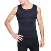 Moldeadores de cuerpo para hombres Chaleco de sauna Camisa ultra sudor Hombre Cintura negra Cincher Adelgazante Entrenador Corsés Shapewear271u