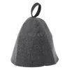 Chapéu de sauna de feltro de lã anti calor russo banya boné para banho de chuveiro casa proteção de cabeça gota y1124297o