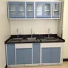 Table de laboratoire latérale de banc de mur de 6 m de long de station de travail de laboratoire de structure en acier 225U