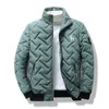 Giacche da uomo Autunno e Inverno HAZZYS Piumino da uomo in cotone felpato Colletto da baseball Giacca impermeabile antivento Checker Diamond 230915