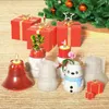 Castiçais de Natal Santa Castiçal Molde de Silicone Boneco de neve Sabão Gesso Molde Animal Elk Holder Fazendo Bolo de Chocolate Decoração Presentes