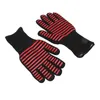 Gants jetables BBQ feu anti-dérapant Silicone robuste ignifuge résistant aux hautes températures four à micro-ondes pour industriel