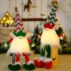 Nowe świąteczne światła gnomowe z pluszem Tomte Ornament Santa Skandynawska figurka świąteczna dekoracja lalek