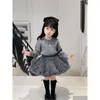 Vêtements Ensembles Hiver Enfants Filles Enfant Fille Pull Avec Dentelle Tutu 2pcs / Tenue Enfants Costumes Vêtements Drop Livraison Bébé Maternité Dh8Ny