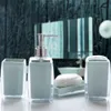 Set di 4 pezzi in acrilico set di accessori per il bagno set bottiglia di sapone tazza per bocca portasapone tazza porta spazzolino custodia ball boy householy DTT88 Y289Q