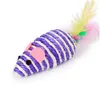 Cat Toys Mice Cute Fun Sisal Mouse Toy Chew Interactive Pet rop