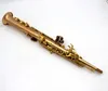 Eastern Music rose brass copper body unlacquer straight soprano saxophone G key