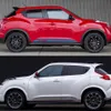 2PCS na Nissan Juke Nismo Drzwi samochodu naklejki na spódnice zarówno boczne wyścigi sportowe wodoodporne automatyczne stylizację nadwozia