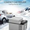 12L Portable voiture réfrigérateur Portable Mini zer refroidisseur Auto réfrigérateur compresseur réfrigération rapide maison pique-nique glacière 12 24 V H2255S