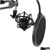 Pince Nb-35 Support de bras de ciseaux de microphone et montage de table NW Filtre Windsn Shield Kit de montage en métal Drop Delivery Office School Busine Dhxtv