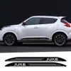 2 pz Per Nissan JUKE NISMO Auto Porta Gonna Adesivi Entrambi I Lati Da Corsa Sport Impermeabile Auto Body Styling Tuning Auto Accessories222Y