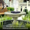 Garden Decorations Bird Bath Fountain Pump Outdoor 4-in-1 Nozzle Water Solar Fountains Free Standing Floating