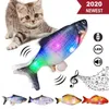 Cat Toys Pet Toy 30cm śpiewa Elektryczna symulacja ładowania USB Ryba dla psów żucia odtwarzanie muzyki swing220J