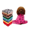 Kennels Pens Pet Dog Cat Catcion Cushion Dogs Paw Print بطانيات حمام إكسسوارات جديدة ويلد وهدية هدية الرملية تسليم السفينة DHT4I
