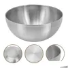 Bowls Insated Soup Bowl Metal Cooking Pho Pasta Egg Mixing Large Stainless Steel Drop Delivery Home Garden Kitchen Dining Bar Dinnerw Dhp6H