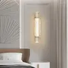 Vägglampa modern lyx stil kreativ bubbla led monterade ljus guld färg kristall glas sovrum