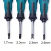 Handverktyg 4st SCREWRIVER SET BITS U FORK TYP MAGNETISK SLOTTED SCREW DRIVER Multifunktion Hemreparationsverktyg327m