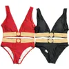Womens Bikini V Neck Swimwear Gold Print Women Swimsuit Suit High Waist Ladies Bra Set Two Colors242z