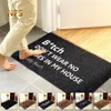 Home Decorative Front Door Mat Entrance Doormat 40x60cm Polyester Black Brown TPR Rubber Non Slip Floor Carpet Welcome s 220315234S