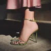 2024 Alevi Milano sandali con tacco alto cinturino incrostato di cristalli spool designer party Dress shoe