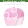 Electric Face Scrubbers Electric Silicone Facial Cleanser Vibration Sonic Face Skin Massager Skin Remove Blackhead Ultrasound Deep Pore Cleaning Device L230920