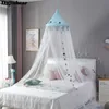 Krippennetz Babyzimmer Moskitonetz Kinderbett Vorhang Baldachin Rundes Zelt Baldachin Dekoration Mädchen Schlafzimmer Zubehör Dropship 230915