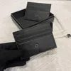 Luxury Wallet Man Cardholder Designer Card Bag Woman Folding Purse Calf Leather Business Portisbile Slim Certificate Box222x