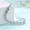 Fashion Brands Designer Round Cut CZ Stone Bracelet for Women Classical Tennis Bracelet & Bangle Jewelery Gift2807