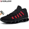 Dress Shoes Fenlern Safety Shoes Men Slip On Composite Steel Toe Shoes Lightweight Shock Absorption Work Shoes Men Work Sneakers 230915